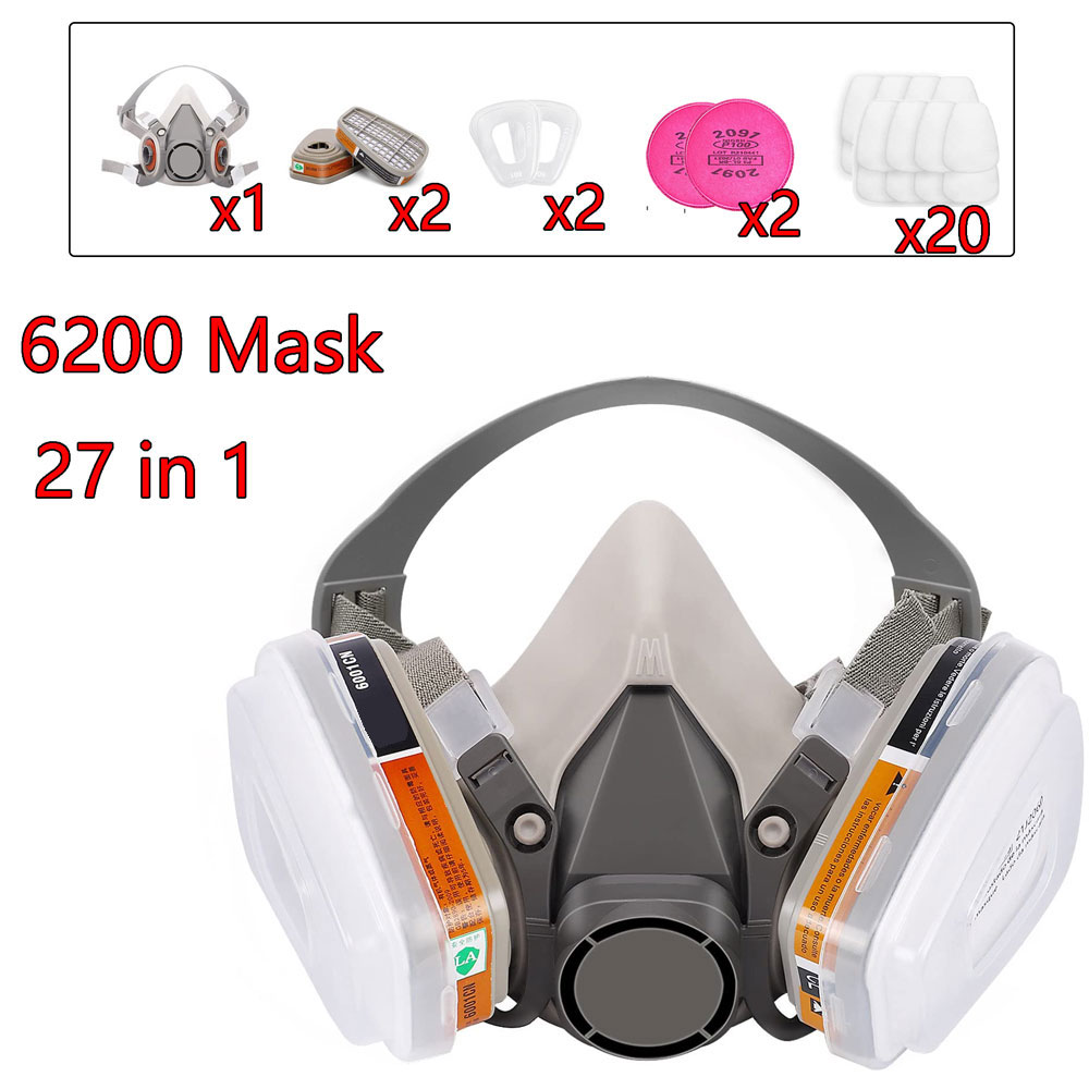 Gas Mask 6200 Set Vehicle Pain - Face Mask Storage Box avaliação e preço