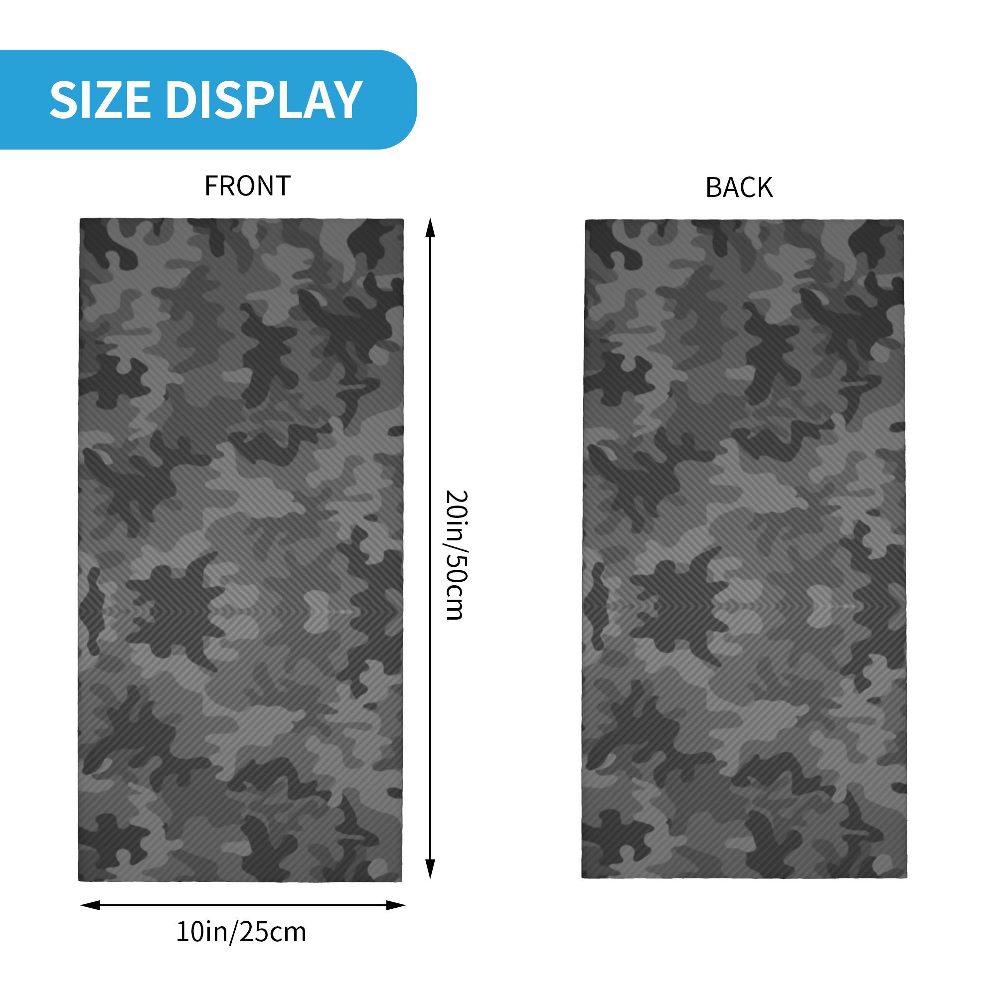 Custom Carbon Camo Bandana Nec - Neck Gaiter Face Cover avaliação e preço