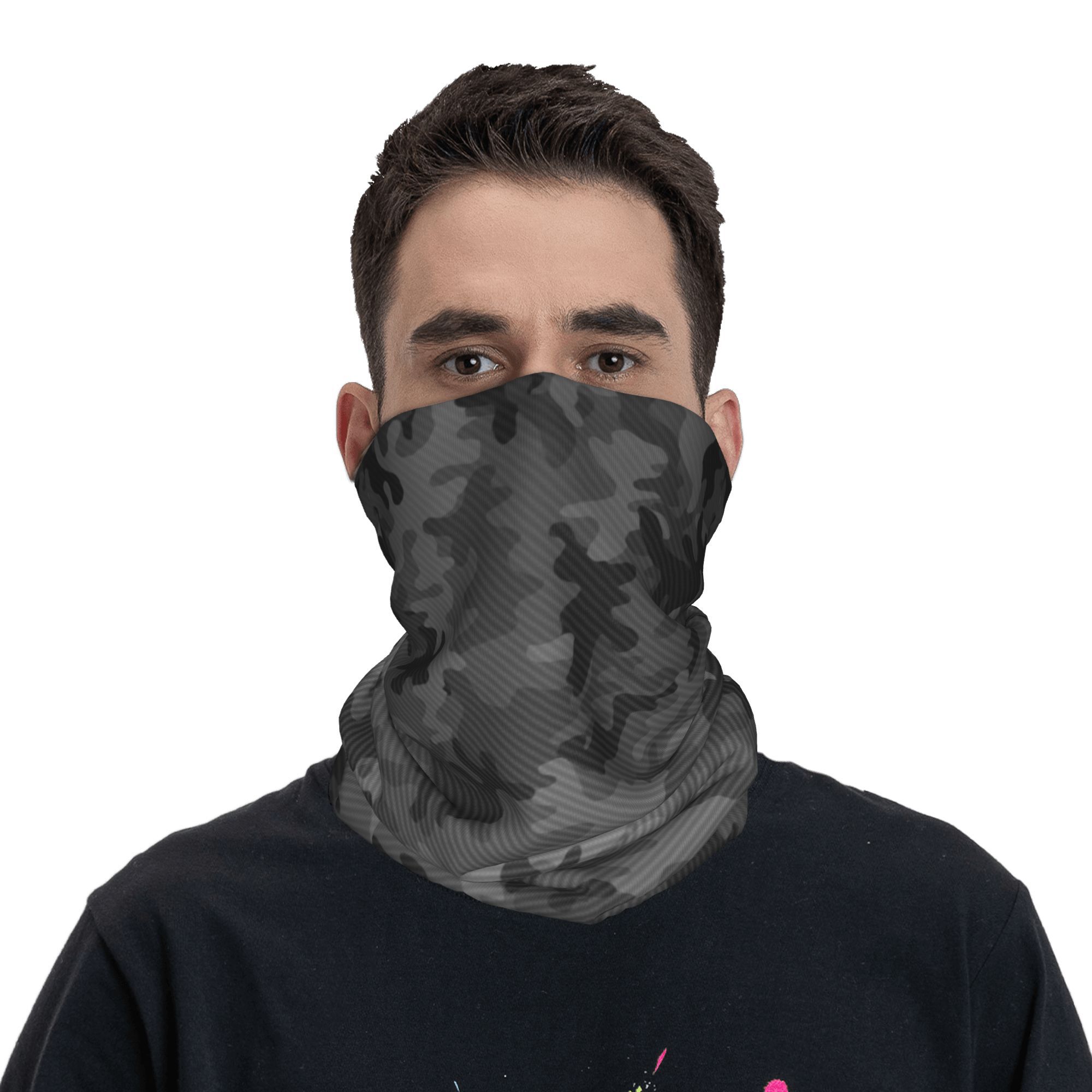 Custom Carbon Camo Bandana Nec - Neck Gaiter Face Cover avaliação e preço