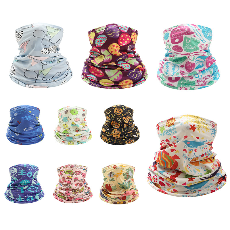 Kids Neck Cover Cute Ice Silk  - Kids Face Mask avaliação e preço