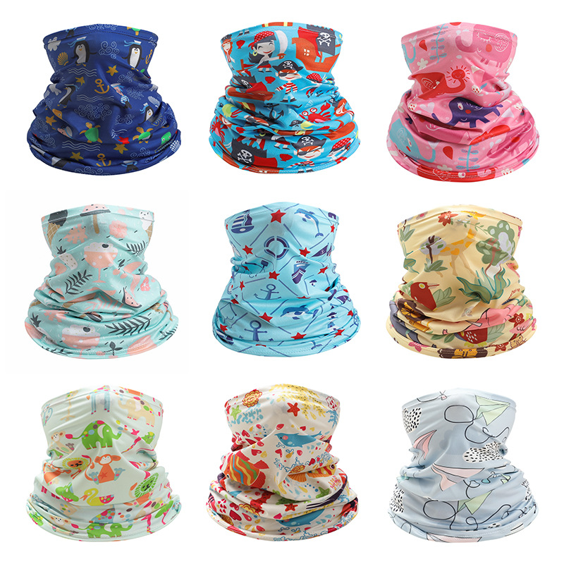 Kids Neck Cover Cute Ice Silk  - Kids Face Mask avaliação e preço