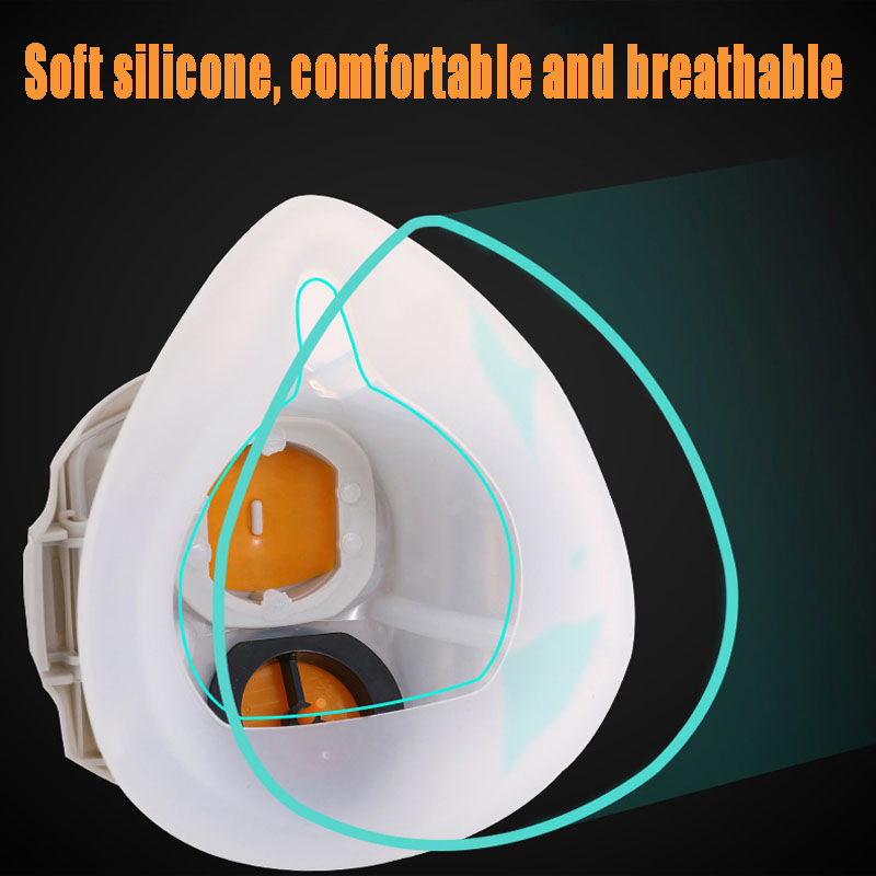 Silicone Dust-proof Gas Mask R - Respirator Half Face avaliação e preço