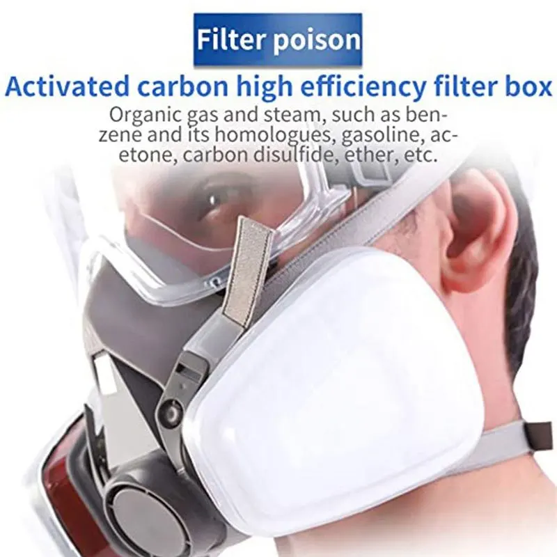 6200 7 in1 Gas Mask Gas-Proof  - Respirator Half Face avaliação e preço