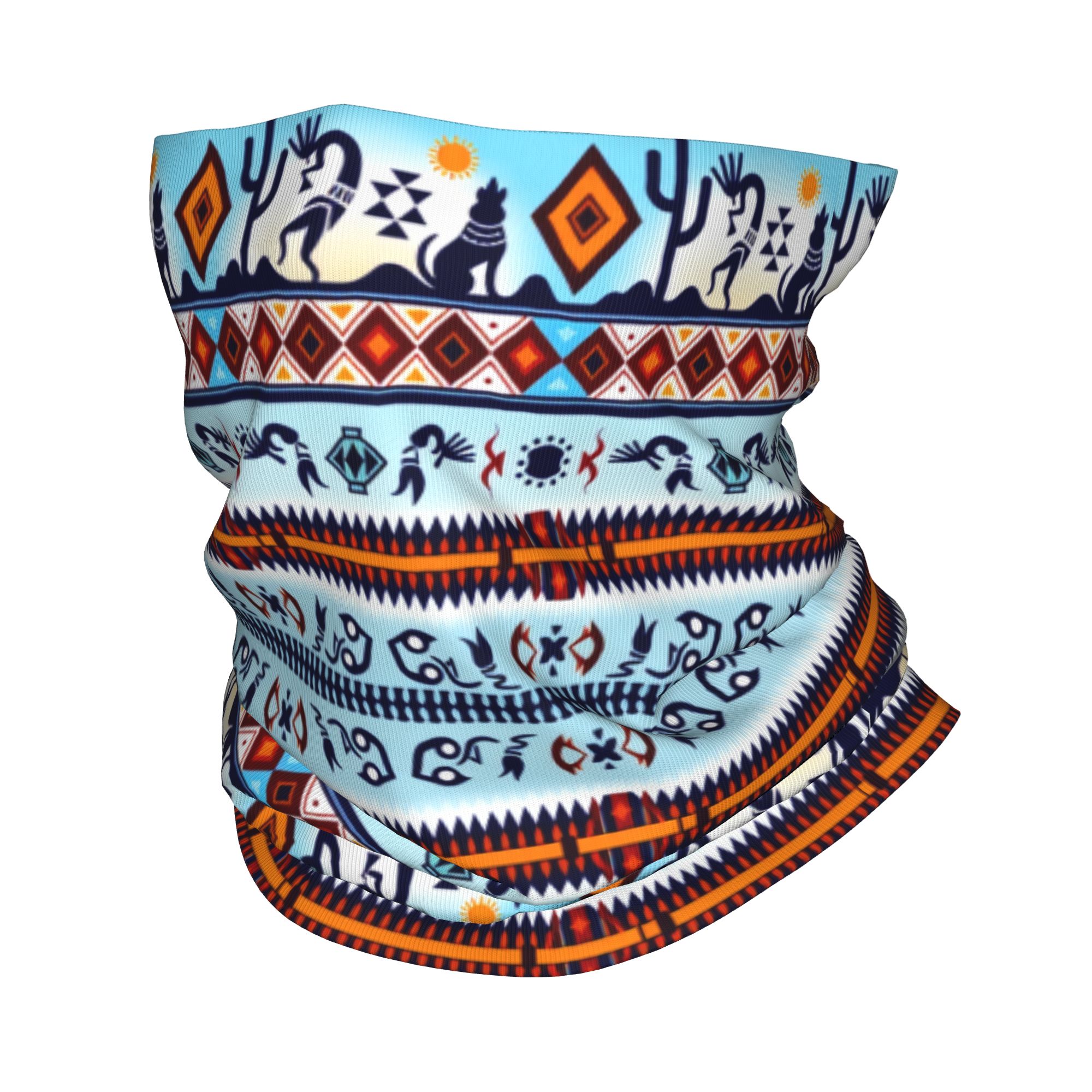 Custom Kokopelli Hohokam Treas - Neck Gaiter Face Cover avaliação e preço