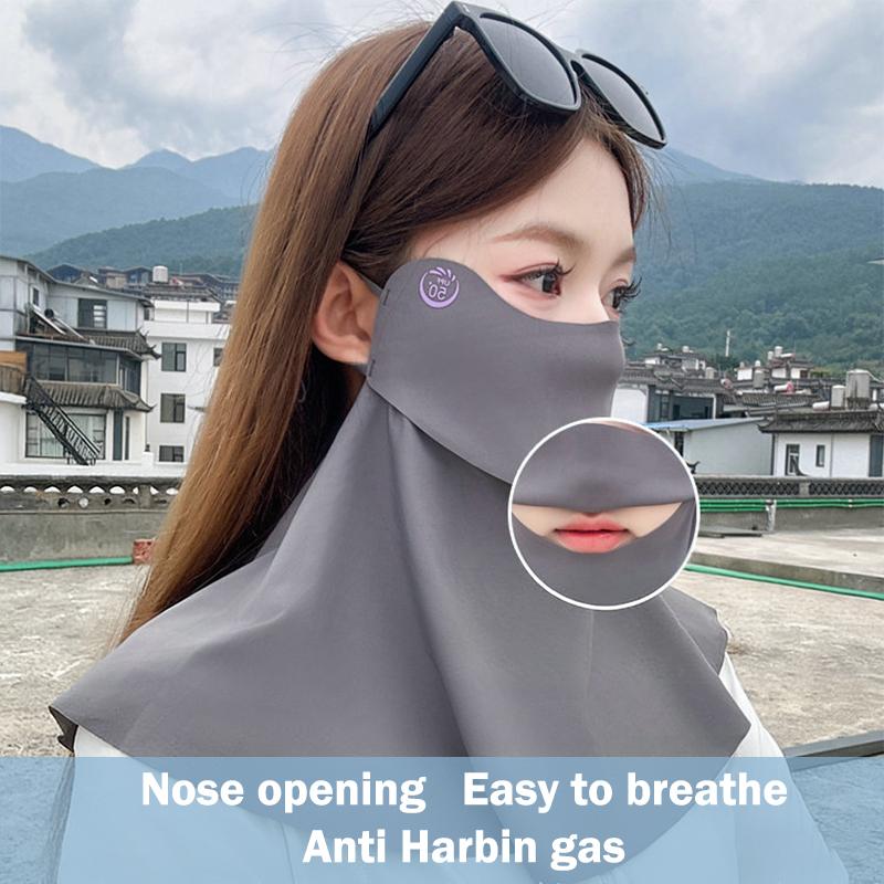 Summer Ice Silk Face Gini Full - Sports Mask Breathable avaliação e preço